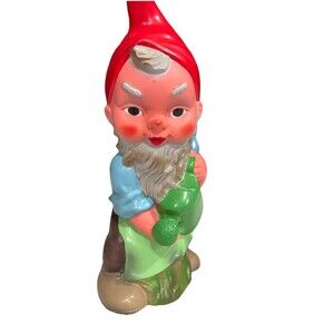 RARE Vintage Kitsch Heissner Garden Gnome Watering Can West Germany 944